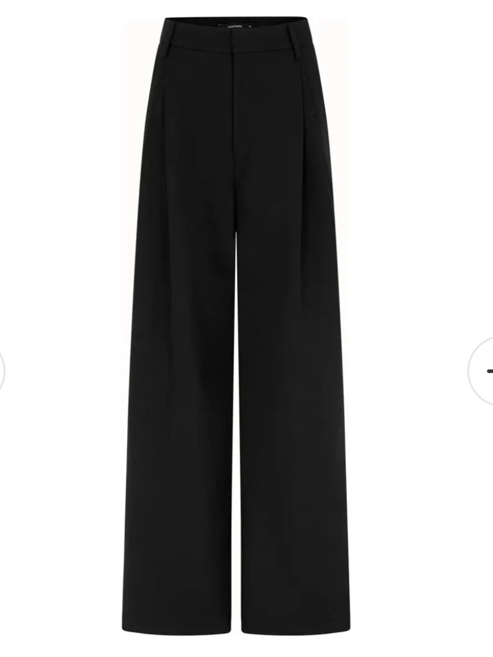 Cocosin Tailored Straight-Leg Black Trousers